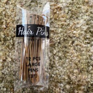 12 piece - 3" Blonde Hair Pins